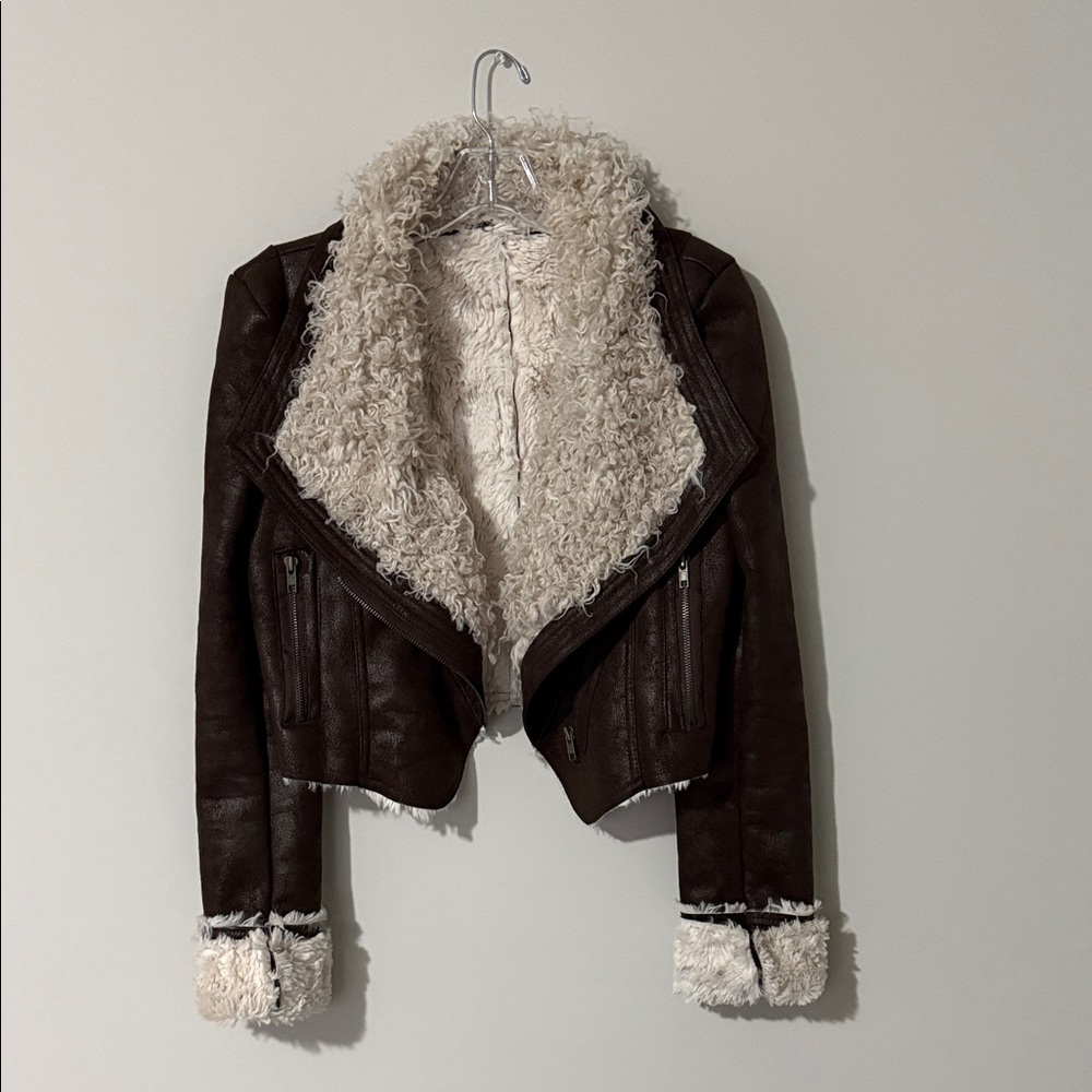 Women's Brown Shearling Jacket